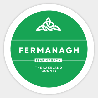 Fermanagh, County and GAA Colours Sticker